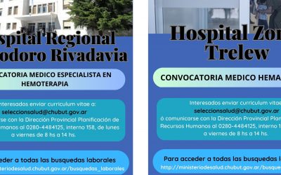 Bolsa de trabajo – Htal. C. Rivadavia | Htal. Zonal Trelew
