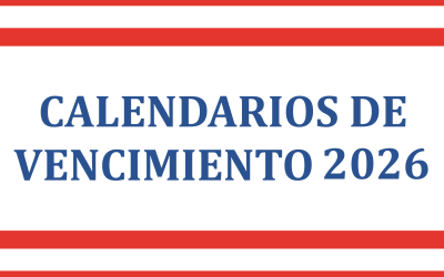 Calendario de vencimiento 2026