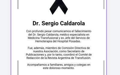 Fallecimiento – Dr. Sergio Caldarola
