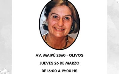 Fallecimiento ELVIRA PASTORINO AUBRY